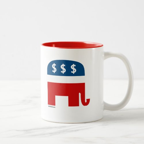 Republican Greed Two_Tone Coffee Mug