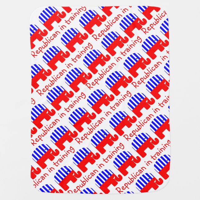 Republican In Training Stroller Blanket (Front)