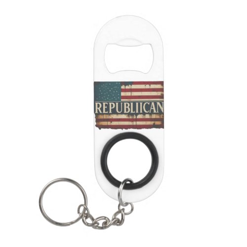 Republican Keychain Bottle Opener