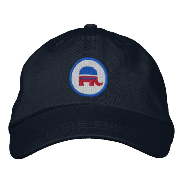 Republican Logo Embroidered Baseball Hat (Front)