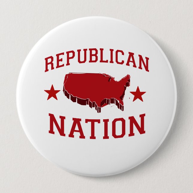 REPUBLICAN NATION PINBACK BUTTON (Front)