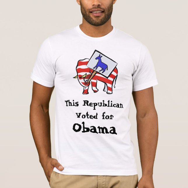 Republican Obama Supporter T-Shirt (Front)