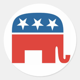 Republican Party 2012 Classic Round Sticker