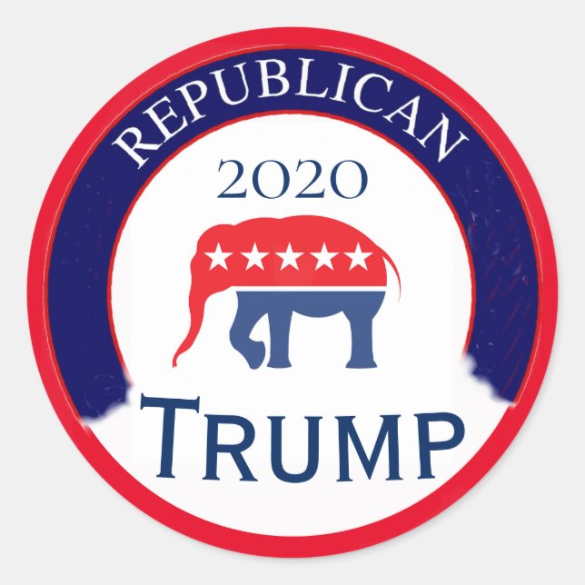 Republican Party 2020 Classic Round Sticker (Front)
