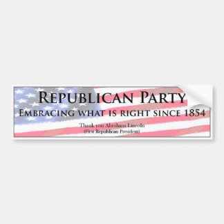 Republican Party Bumper Sticker