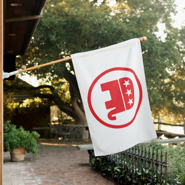 Republican Party Elephant Emblem House Flag (In SItu)
