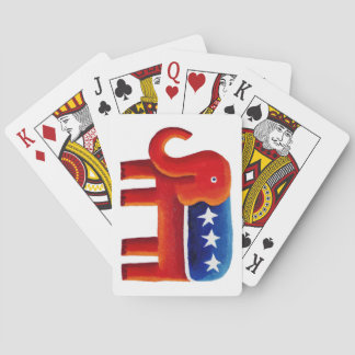 Republican Party Elephant Poker Cards