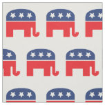 Republican Party Elephant | Red, White &amp; Blue Fabric