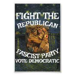 REPUBLICAN PARTY FW FV HG FLAG USA PATRIOTIC VOTE PHOTO PRINT