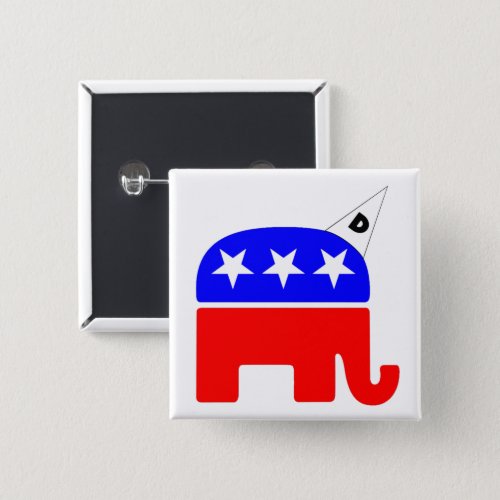 Republican Party Logo Dunce Button