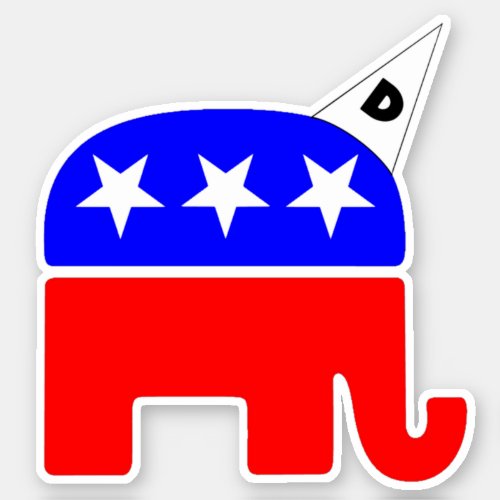 Republican Party Logo Dunce Sticker