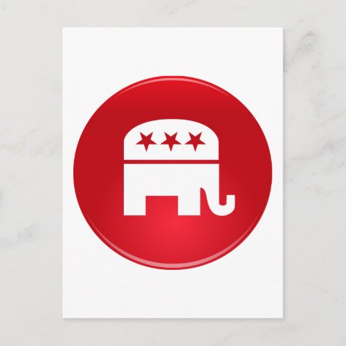 Republican Party Logo Invitation Postcard