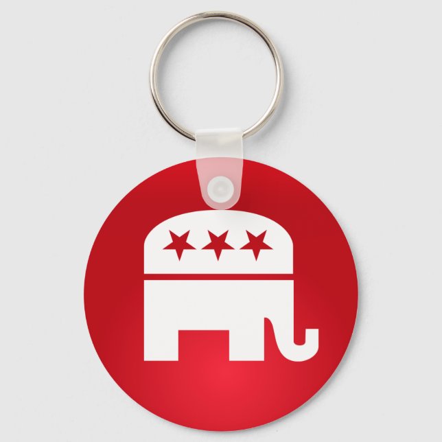 Republican Party Logo Keychain (Front)