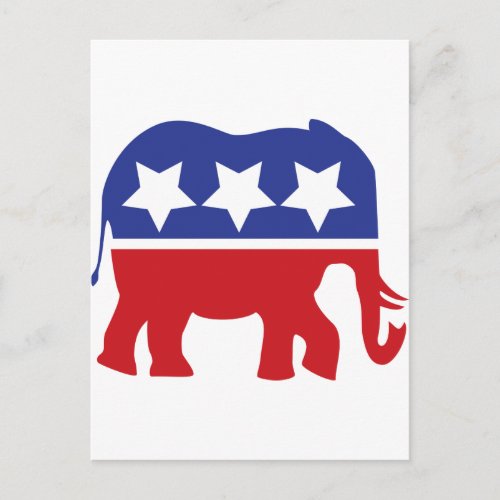Republican party logo _ Updated Invitation Postcard