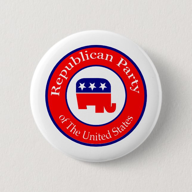Republican Party of the US Pinback Button (Front)