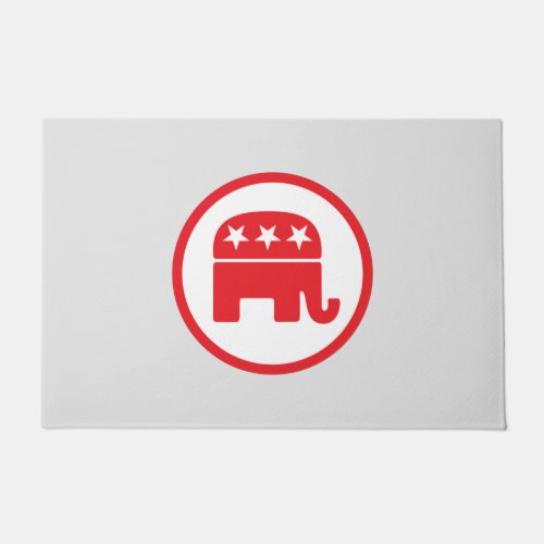 Republican Party Political Symbol Elephant Doormat