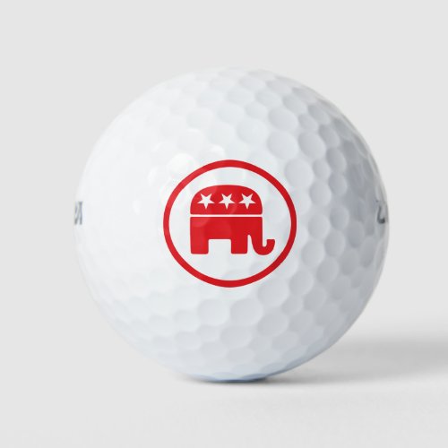 Republican Party Political Symbol Elephant Golf Balls