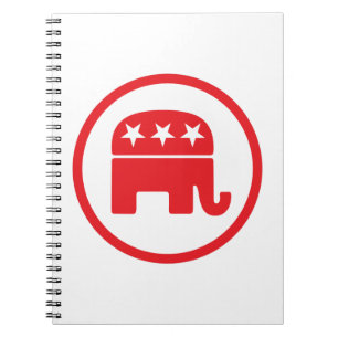 Republican Party Political Symbol (Elephant) Notebook