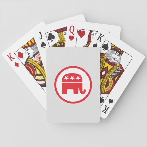 Republican Party Political Symbol Elephant Playing Cards
