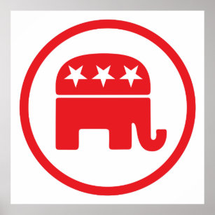 Republican Party Political Symbol (Elephant) Poster