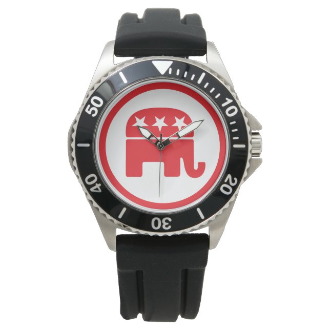 Republican Party Political Symbol (Elephant) Watch (Front)