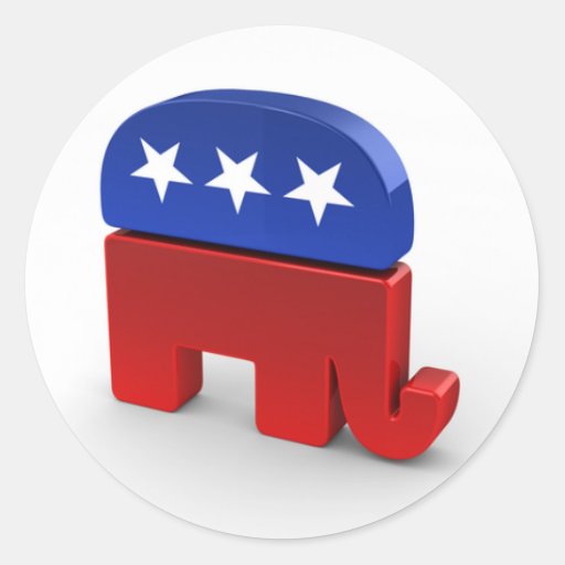 Republican Party Sticker | Zazzle