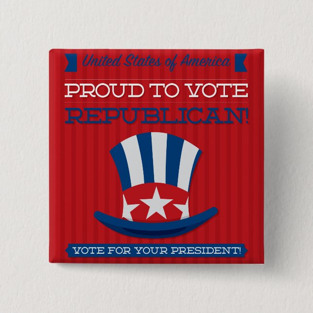 Republican Pinback Button (Front)