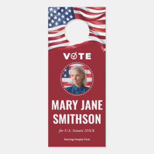 Republican Political Campaign Canvassing Tool 2026 Door Hanger