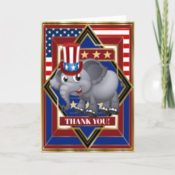 Republican Political Greeting Card by sharonrhea at Zazzle
