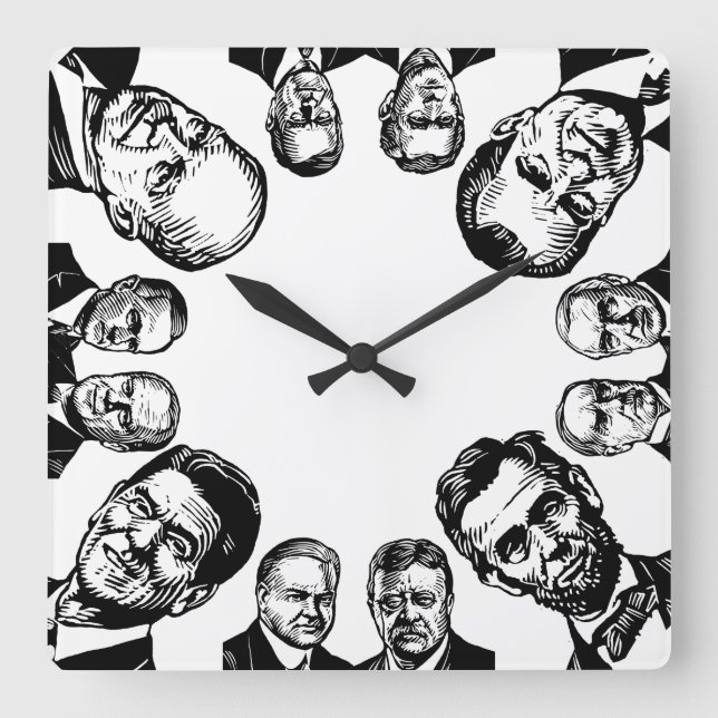 Republican Presidents Wall Clock (Front)