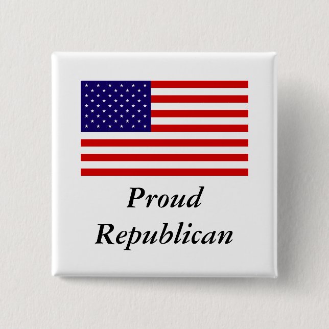 Republican Pride Pinback Button (Front)