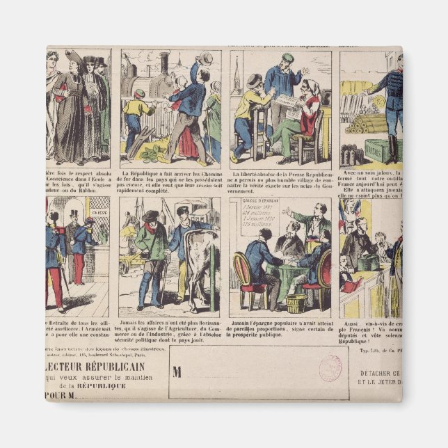 Republican propaganda magnet (Front)