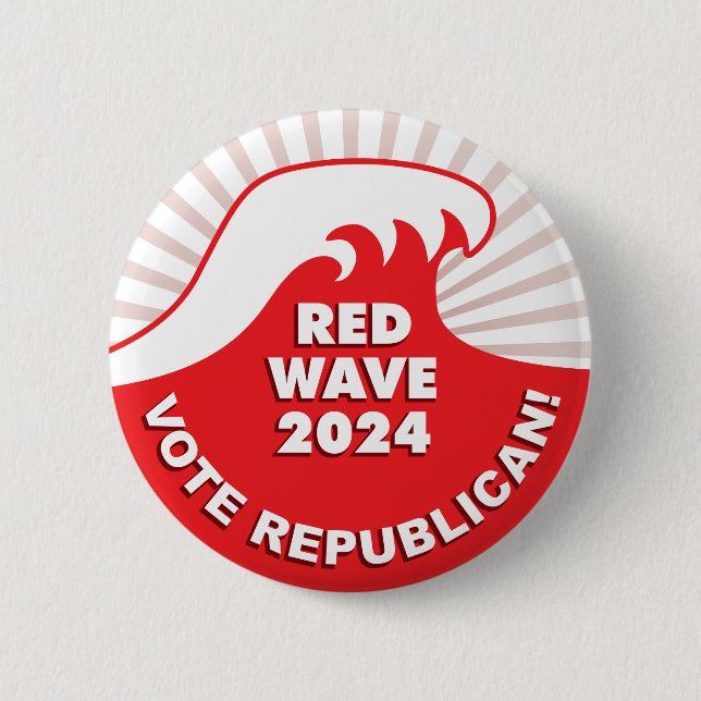 Republican Red Wave 2024 - Tsunami Button (Front)
