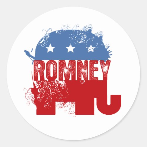 Republican ROMNEY Classic Round Sticker