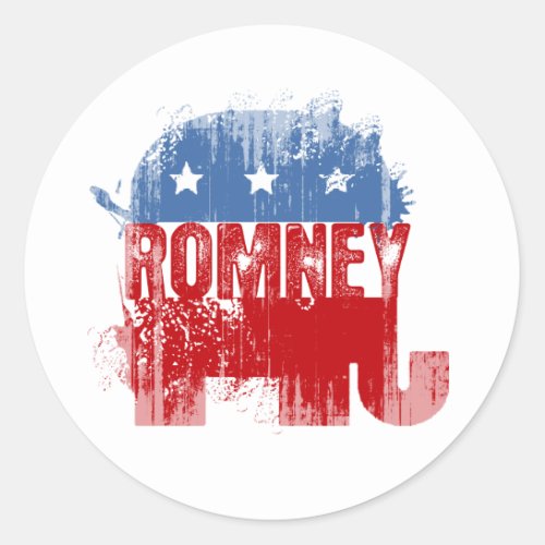 Republican ROMNEY Classic Round Sticker