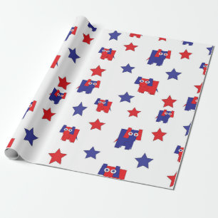Republican seamless wrapping paper