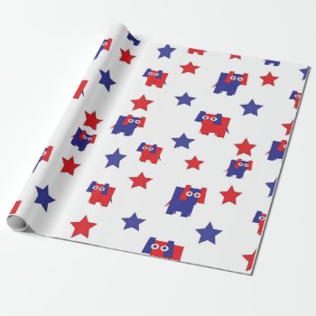 Republican Seamless Wrapping Paper by karenfoleyphoto at Zazzle