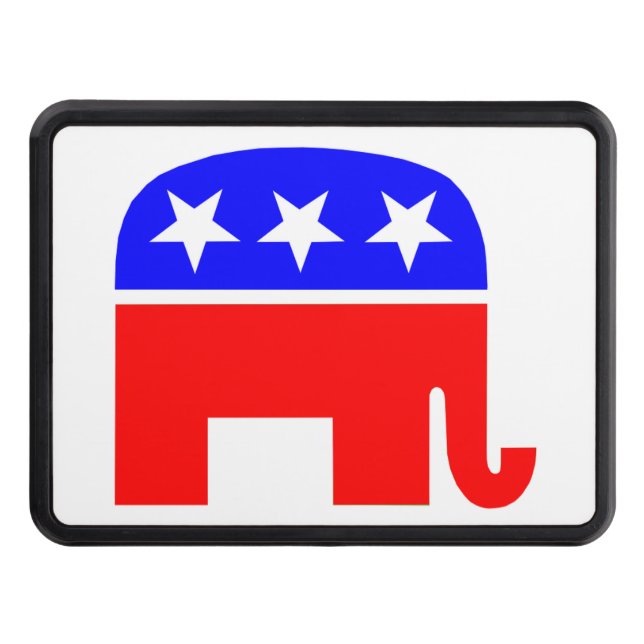 Republican symbol Tow Hitch cover (Front)