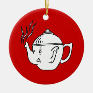 REPUBLICAN TEA PARTY CERAMIC ORNAMENT