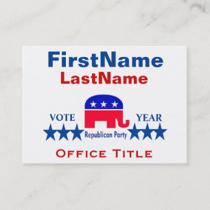 Republican Templates Business Card