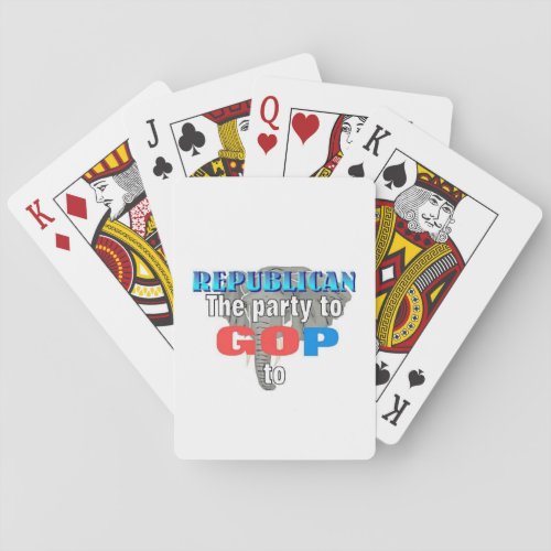 Republican the party to go to poker cards