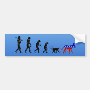 Republican Theory of Devolution Bumper Sticker