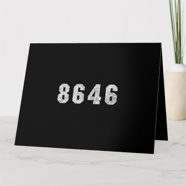 Republican Trump 86 46 Card (Front)