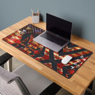 Republican Trump American Flag Art Personalized Desk Mat