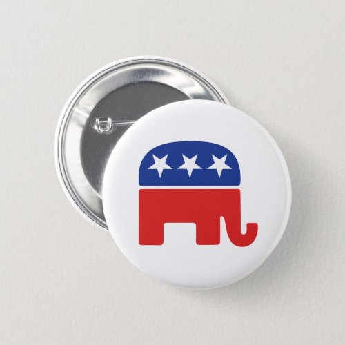 Republican USA GOP Logo Keep America Great red Button