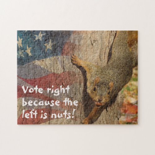 Republican Vote Right Squirrel Jigsaw Puzzle