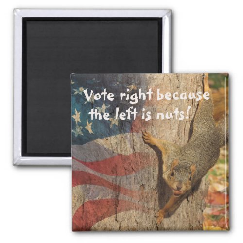 Republican Vote Right Squirrel Magnet