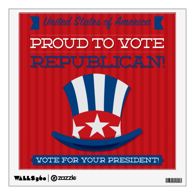 Republican Wall Sticker (Front)