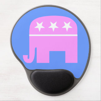 Republican Woman Pink Elephant GOP Symbol Gel Mouse Pad