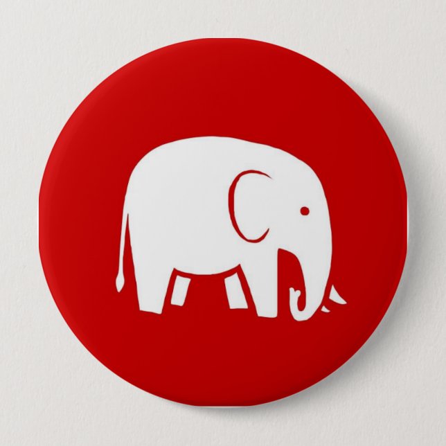 Republican Women for Hillary Logo Button (Front)